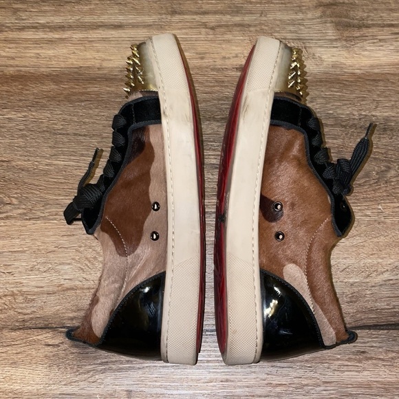 Christian Louboutin studded camouflage sneakers size - 39.5 - Picture 4 of 7